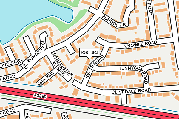 RG5 3RJ map - OS OpenMap – Local (Ordnance Survey)