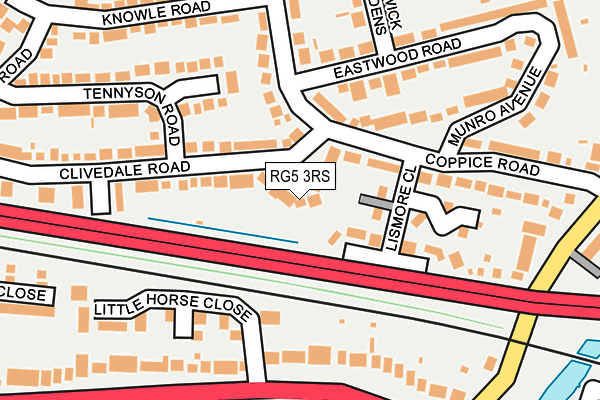 RG5 3RS map - OS OpenMap – Local (Ordnance Survey)