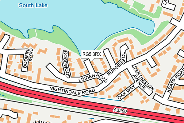 RG5 3RX map - OS OpenMap – Local (Ordnance Survey)