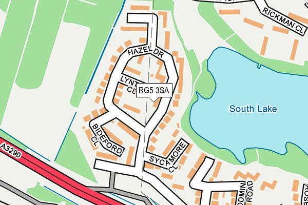 RG5 3SA map - OS OpenMap – Local (Ordnance Survey)