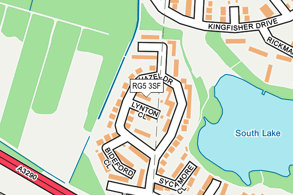 RG5 3SF map - OS OpenMap – Local (Ordnance Survey)