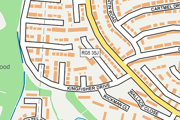 RG5 3SJ map - OS OpenMap – Local (Ordnance Survey)