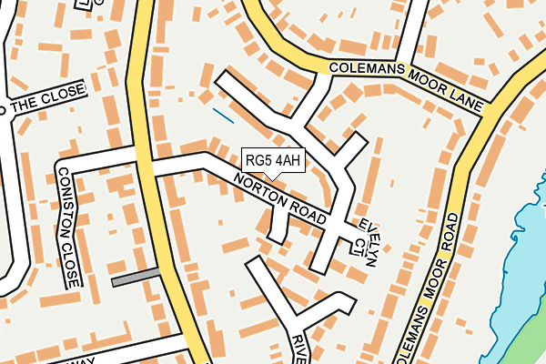 RG5 4AH map - OS OpenMap – Local (Ordnance Survey)