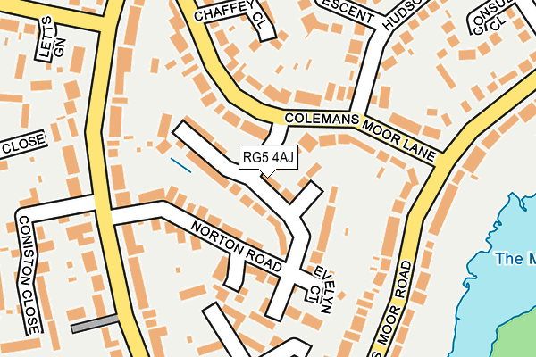 RG5 4AJ map - OS OpenMap – Local (Ordnance Survey)