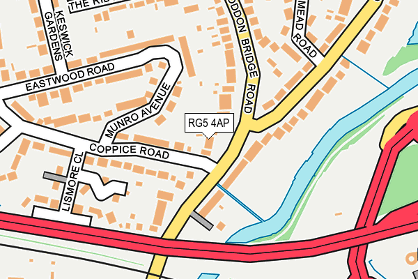 RG5 4AP map - OS OpenMap – Local (Ordnance Survey)