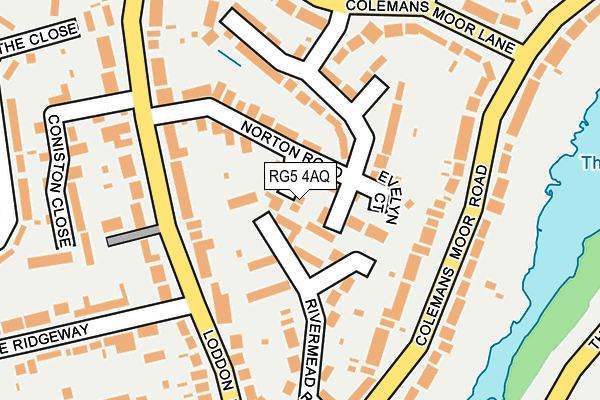 RG5 4AQ map - OS OpenMap – Local (Ordnance Survey)