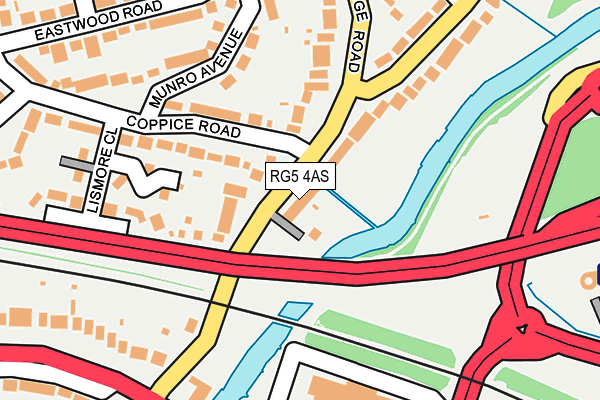 RG5 4AS map - OS OpenMap – Local (Ordnance Survey)