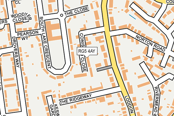 RG5 4AY map - OS OpenMap – Local (Ordnance Survey)