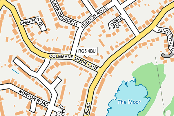 RG5 4BU map - OS OpenMap – Local (Ordnance Survey)