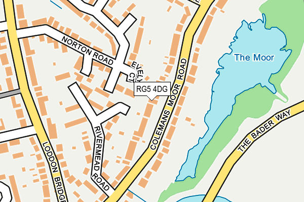 RG5 4DG map - OS OpenMap – Local (Ordnance Survey)