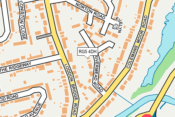 RG5 4DH map - OS OpenMap – Local (Ordnance Survey)
