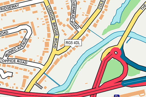 RG5 4DL map - OS OpenMap – Local (Ordnance Survey)