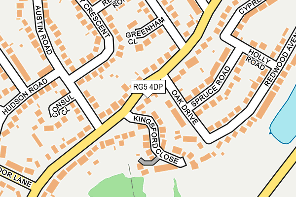 RG5 4DP map - OS OpenMap – Local (Ordnance Survey)