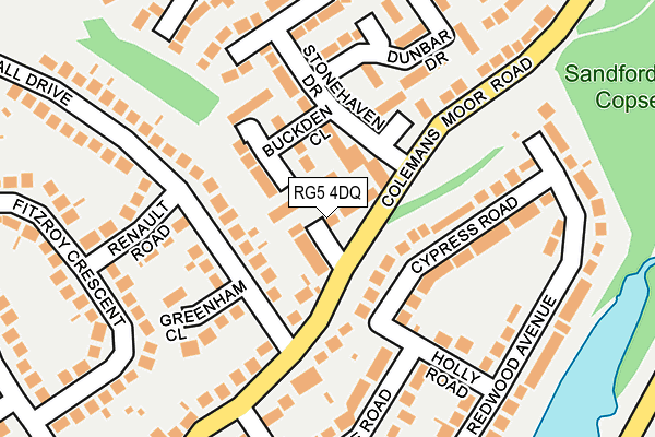 RG5 4DQ map - OS OpenMap – Local (Ordnance Survey)