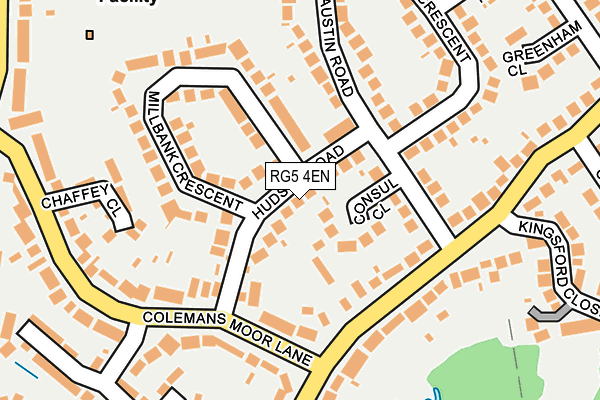 RG5 4EN map - OS OpenMap – Local (Ordnance Survey)