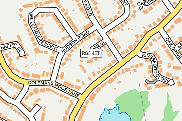 RG5 4ET map - OS OpenMap – Local (Ordnance Survey)