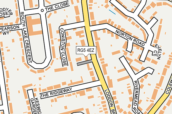 RG5 4EZ map - OS OpenMap – Local (Ordnance Survey)