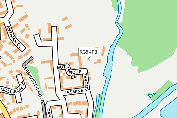 RG5 4FB map - OS OpenMap – Local (Ordnance Survey)