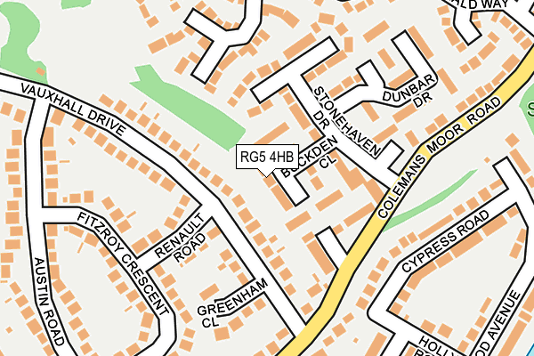 RG5 4HB map - OS OpenMap – Local (Ordnance Survey)