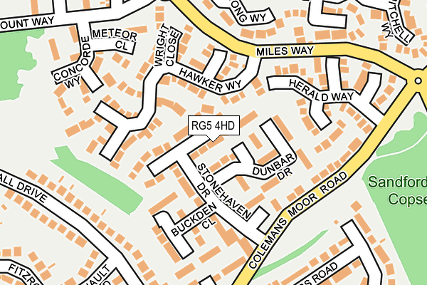 RG5 4HD map - OS OpenMap – Local (Ordnance Survey)