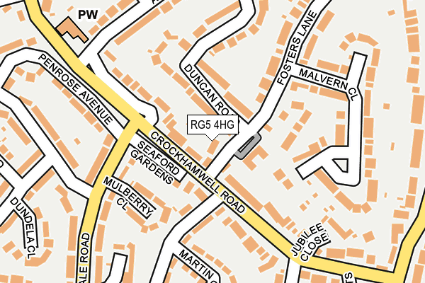 RG5 4HG map - OS OpenMap – Local (Ordnance Survey)