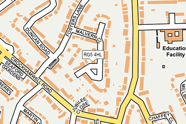 RG5 4HL map - OS OpenMap – Local (Ordnance Survey)