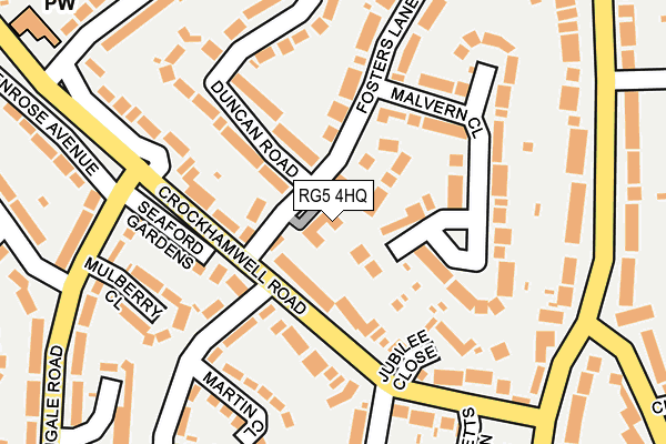RG5 4HQ map - OS OpenMap – Local (Ordnance Survey)