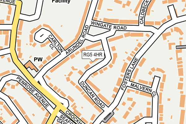 RG5 4HR map - OS OpenMap – Local (Ordnance Survey)