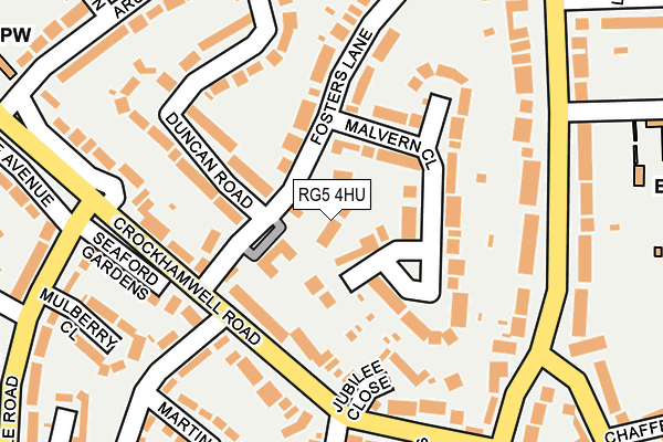 RG5 4HU map - OS OpenMap – Local (Ordnance Survey)