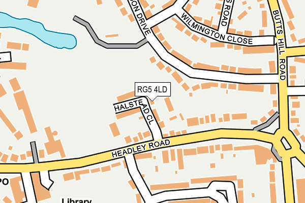 RG5 4LD map - OS OpenMap – Local (Ordnance Survey)