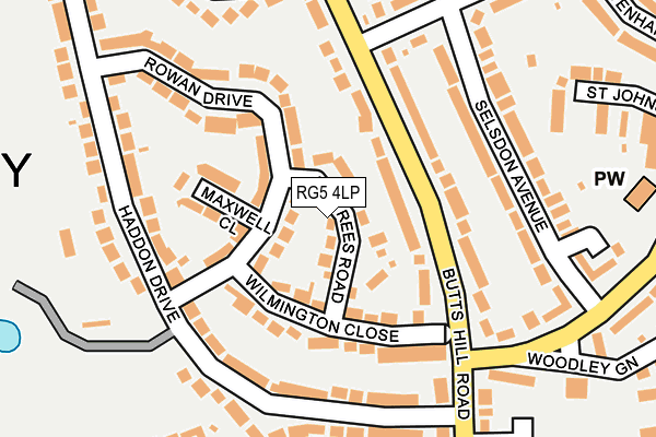RG5 4LP map - OS OpenMap – Local (Ordnance Survey)