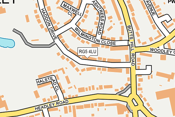 RG5 4LU map - OS OpenMap – Local (Ordnance Survey)