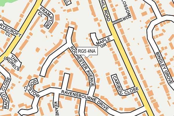RG5 4NA map - OS OpenMap – Local (Ordnance Survey)