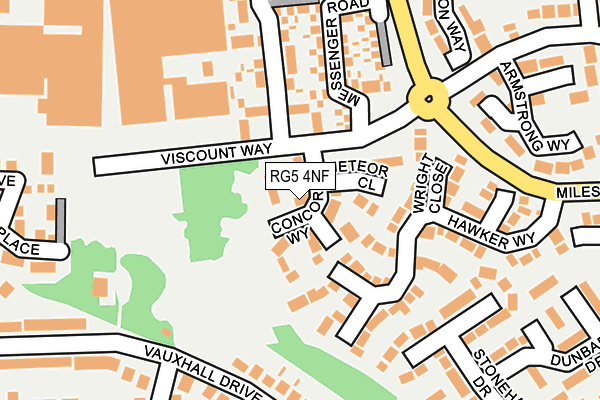 RG5 4NF map - OS OpenMap – Local (Ordnance Survey)