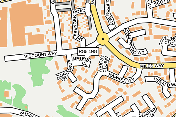 RG5 4NG map - OS OpenMap – Local (Ordnance Survey)