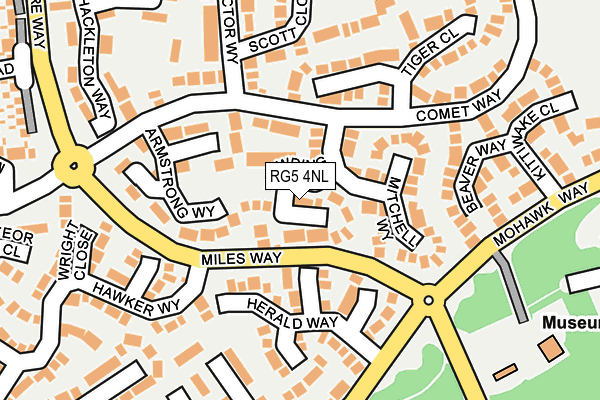 RG5 4NL map - OS OpenMap – Local (Ordnance Survey)