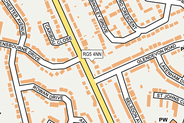 RG5 4NN map - OS OpenMap – Local (Ordnance Survey)
