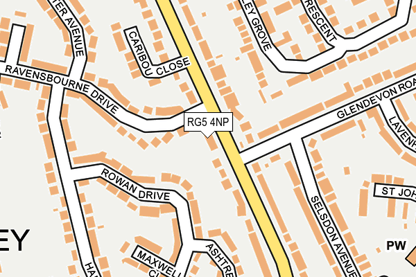 RG5 4NP map - OS OpenMap – Local (Ordnance Survey)