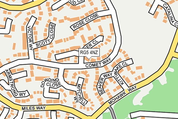 RG5 4NZ map - OS OpenMap – Local (Ordnance Survey)
