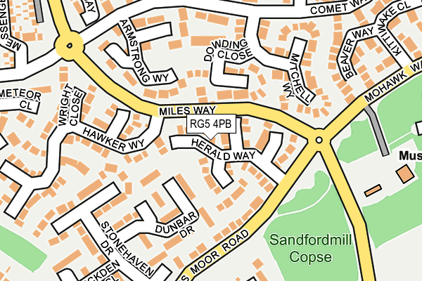 RG5 4PB map - OS OpenMap – Local (Ordnance Survey)