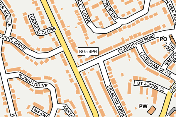 RG5 4PH map - OS OpenMap – Local (Ordnance Survey)