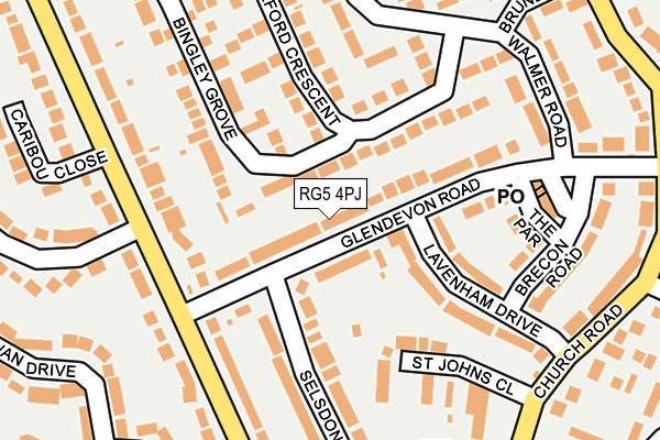 RG5 4PJ map - OS OpenMap – Local (Ordnance Survey)