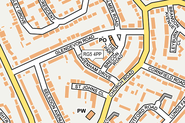 RG5 4PP map - OS OpenMap – Local (Ordnance Survey)
