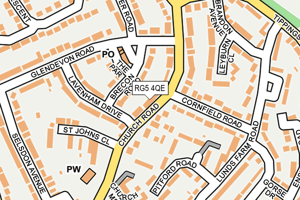 RG5 4QE map - OS OpenMap – Local (Ordnance Survey)