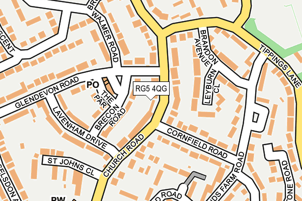 RG5 4QG map - OS OpenMap – Local (Ordnance Survey)