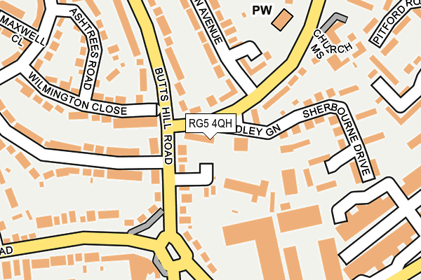 RG5 4QH map - OS OpenMap – Local (Ordnance Survey)