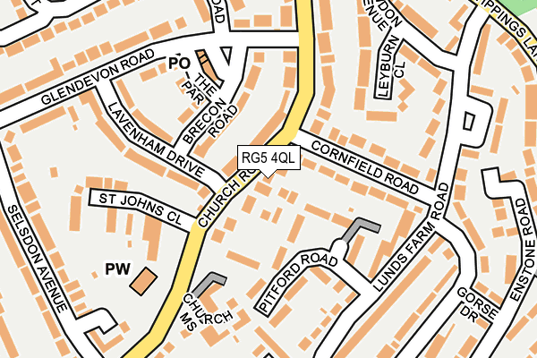 RG5 4QL map - OS OpenMap – Local (Ordnance Survey)