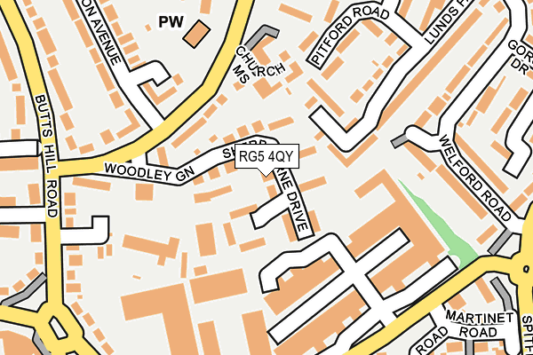 RG5 4QY map - OS OpenMap – Local (Ordnance Survey)