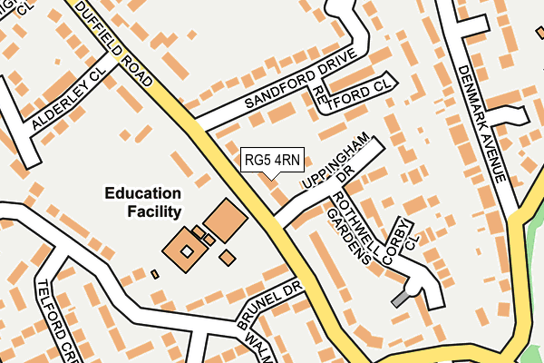 RG5 4RN map - OS OpenMap – Local (Ordnance Survey)