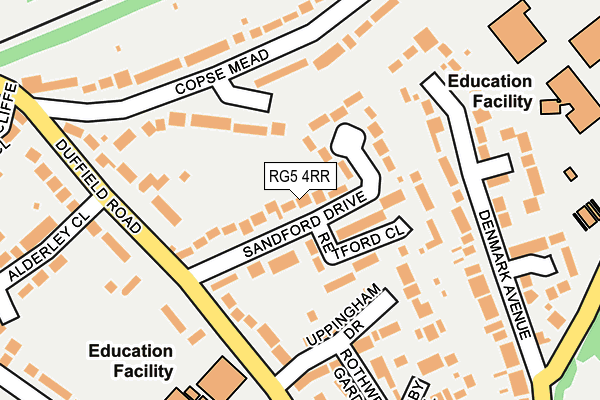 RG5 4RR map - OS OpenMap – Local (Ordnance Survey)
